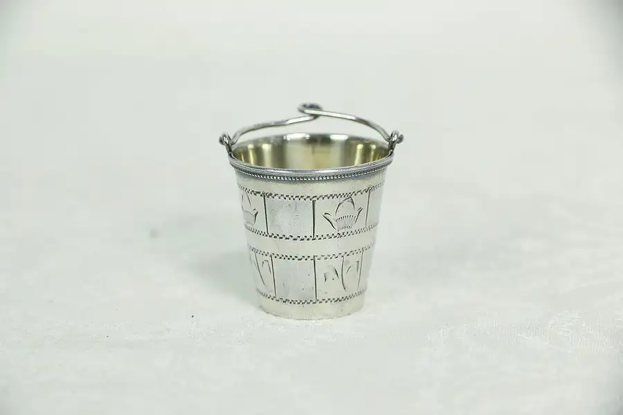 Main image of Japanese Silver Miniature Salt Sprinkling Bucket
