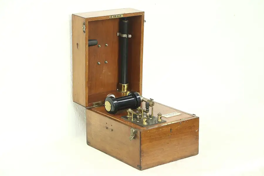 Main image of Electro Shock Therapy Antique Medical Machine, Signed London