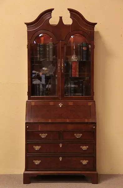 Main image of Henredon Secretary Desk, Bookcase or Curio Top