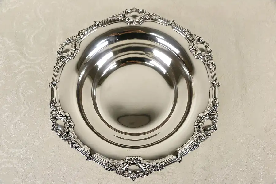 Main image of Sterling Silver Embossed 1900's Antique Bowl, 15.8 Oz.