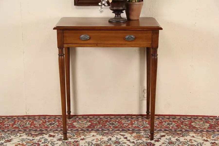 Main image of Bedside, Writing or Lamp Table, Traditional 1900 Antique