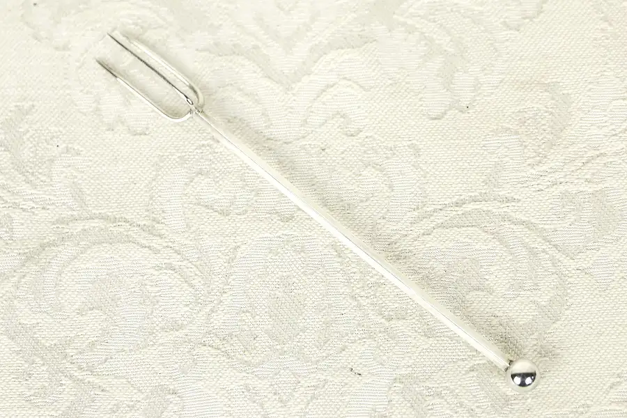 Main image of Trident Italian 800 Silver 4 1/4" Olive or Cocktail Pick