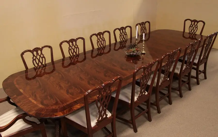Main image of Georgian Mahogany Dining Table, 13' 4"