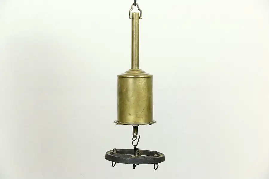Main image of English Antique Brass Fireplace Rotisserie Spit Jack, Turnspit, Fireplace Jack