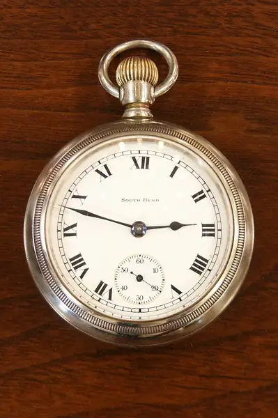 Main image of South Bend 17 Jewel 1918 Railroad Pocket Watch