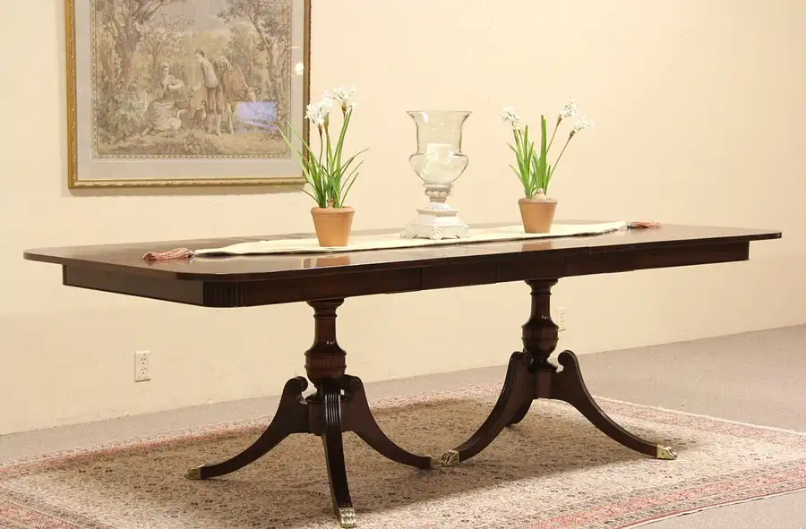 Main image of Regency Mahogany Pedestal 8' Smythe Dining Table