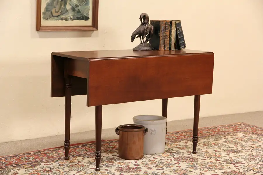 Main image of Dropleaf Mahogany 1830's Antique Breakfast, Dining or Sofa Table