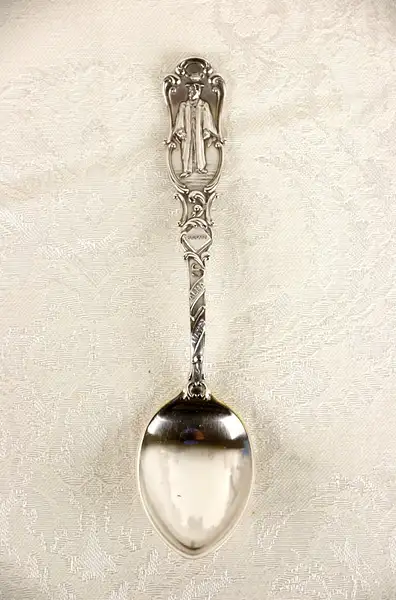 Main image of Alma Mater Sterling Silver Graduation Spoon, Horace, Rugby or Football