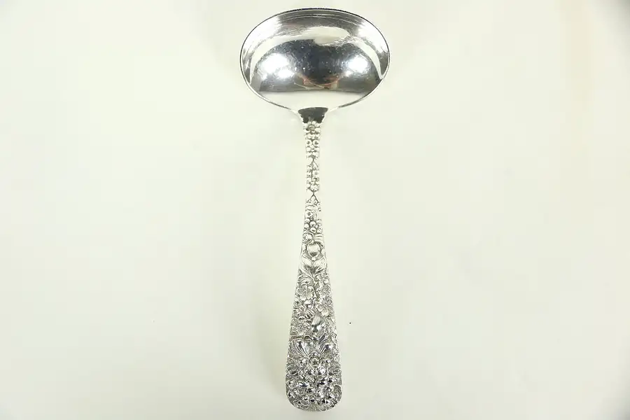 Main image of Sauce or Gravy Ladle, Repousse Sterling Silver by Kirk Stieff