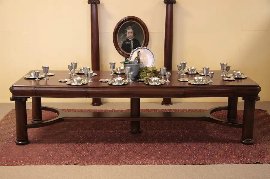 Main image of Oak 10' Courthouse Conference, Harvest, Dining Table