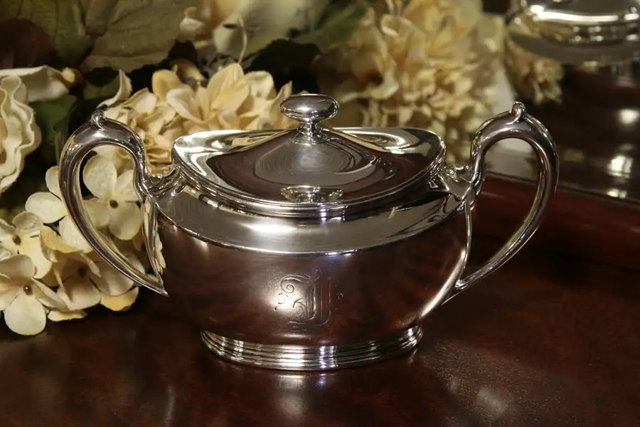 Main image of Sterling Silver Antique 1910 Covered Sugar Bowl