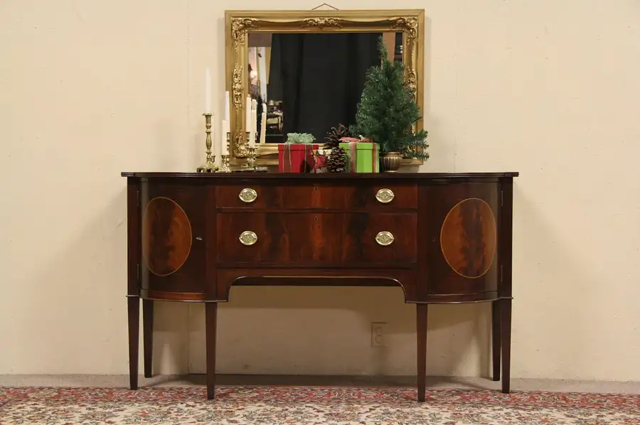 Main image of Charak of Boston 1930 Hepplewhite Federal Sideboard Server