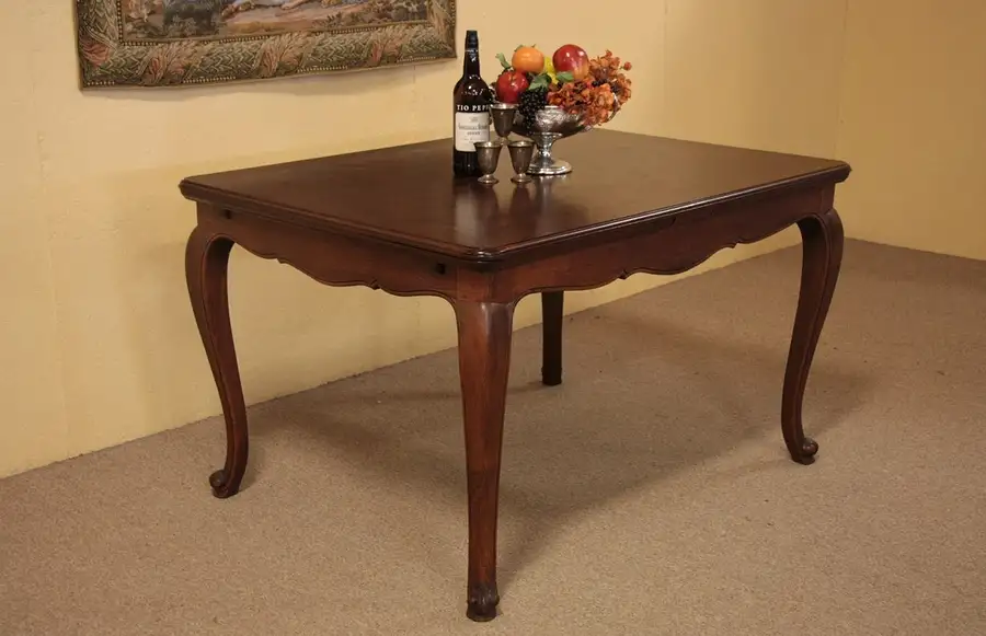 Main image of Country French Antique Oak Parquet Dining Table