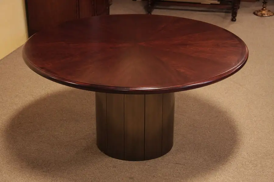 Main image of Conference or Dining Table, 5' Round Sunburst Top
