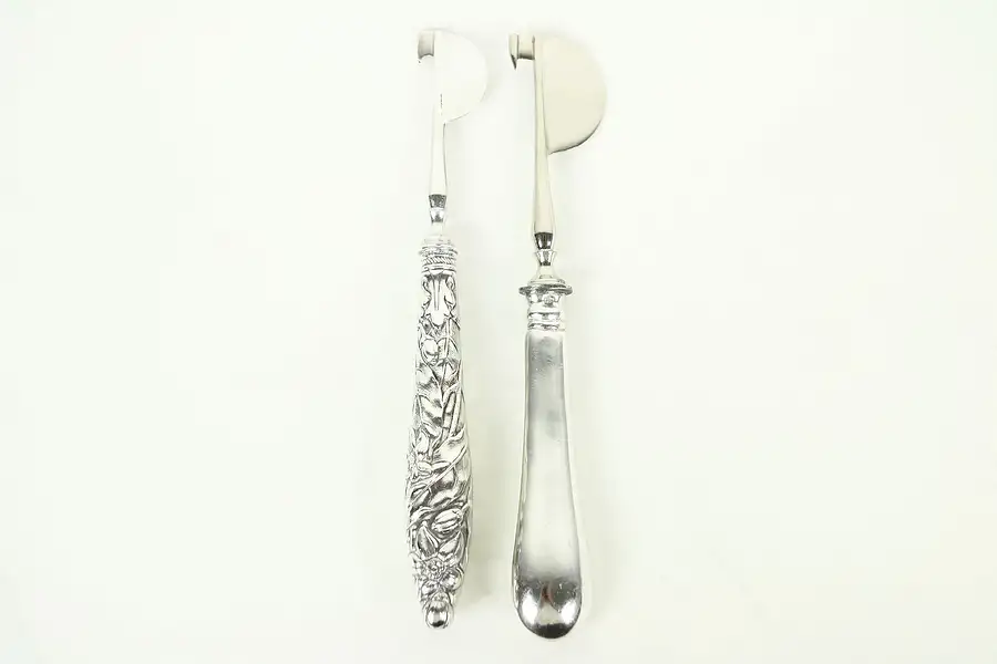 Main image of Fruit or Cheese Antique Serving Knives, One Marked Sterling Silver