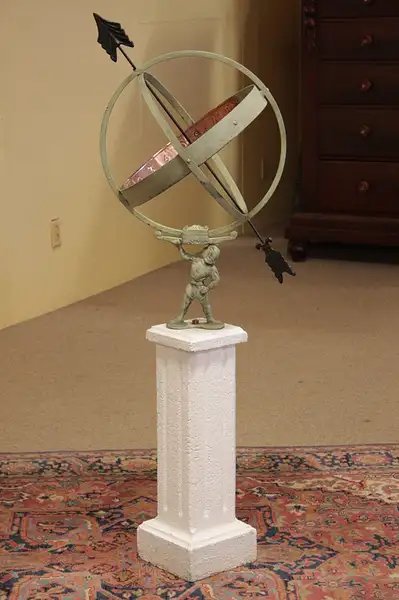 Main image of Atlas Art Deco Sundial, Stucco Base