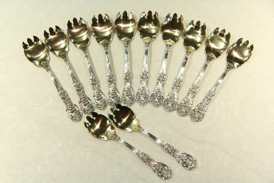 Main image of Francis I Sterling Silver Set of 12 Dessert Ice Cream Forks by Reed & Barton