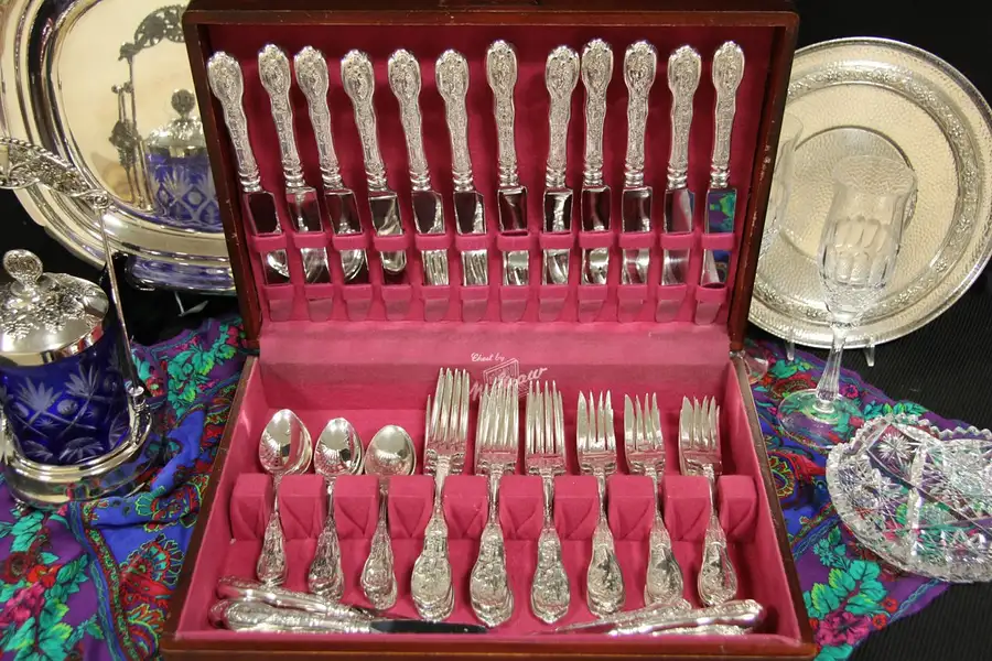 Main image of Mythologique by Gorham Sterling Silver 5 Pc. Dinner Flatware for 12