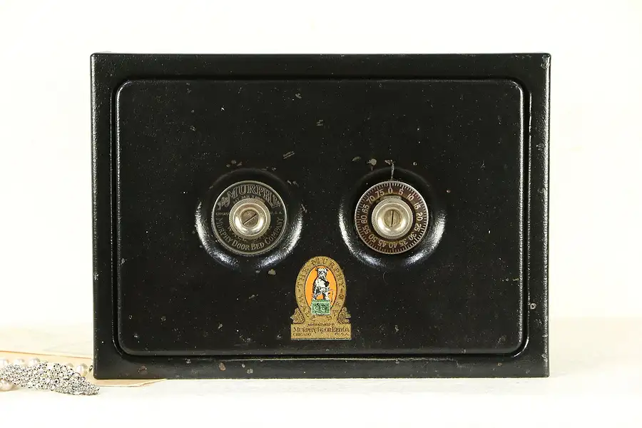Main image of Murphy Bed Co. Antique Wall or Floor Safe, Combination Lock, Pat. 1922