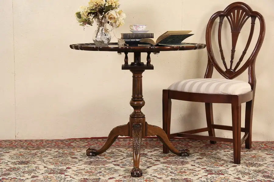 Main image of Baker Charleston Tilt Top Georgian Style Mahogany Tea Table