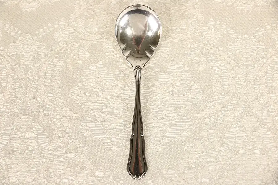 Main image of Silver Shell Vintage Serving Spoon, European Hallmarks