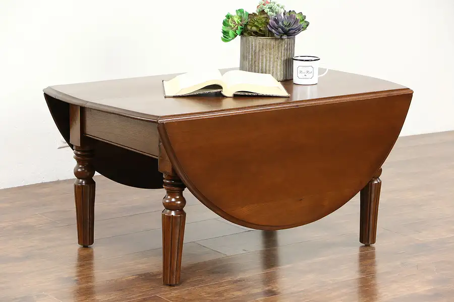 Main image of Dropleaf Coffee or Cocktail Table made from 1880 Walnut Antique