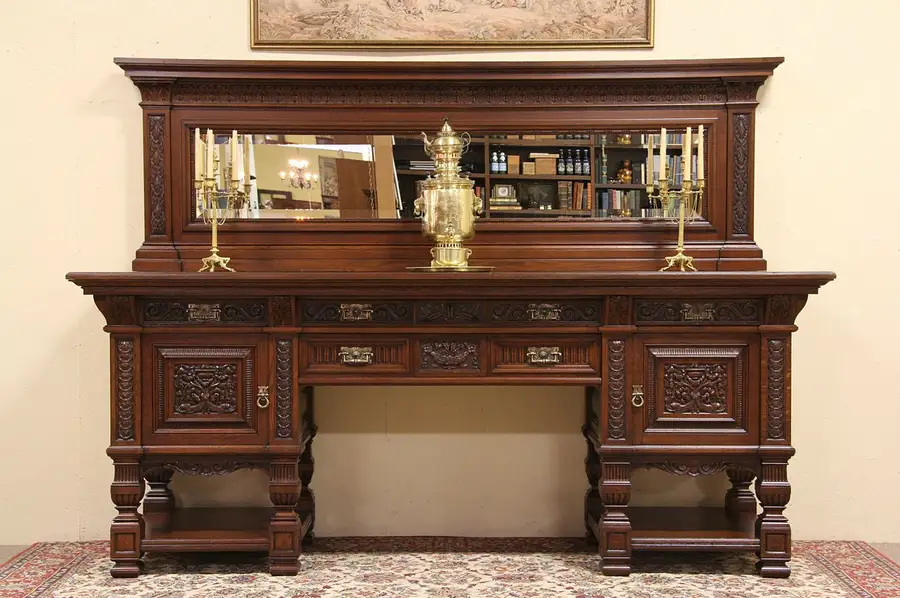 Main image of Gillows of Lancaster Oak Back Bar Server