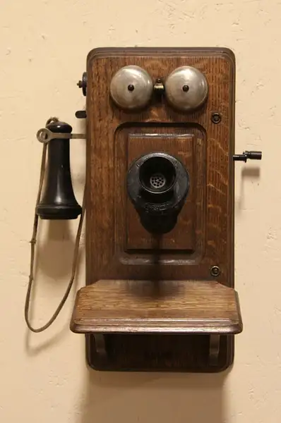 Main image of Monarch Chicago Oak Antique 1900 Wall Telephone