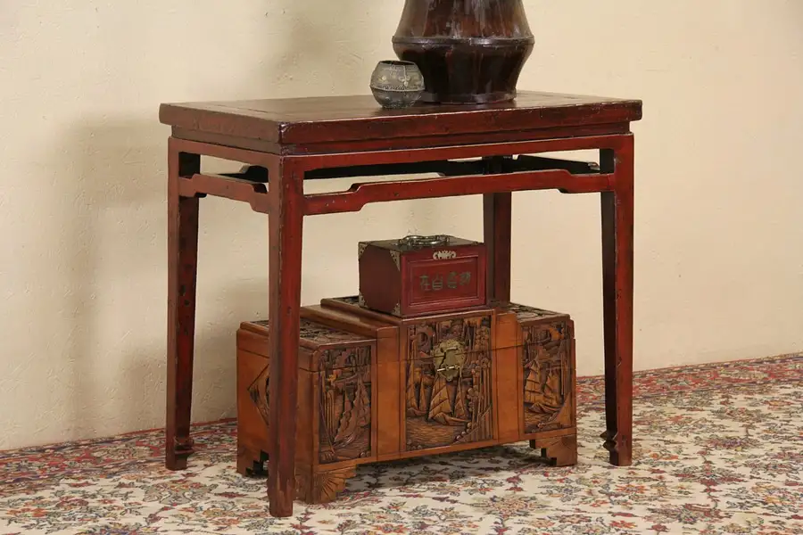 Main image of Chinese Lacquer Antique 1900 Altar Table
