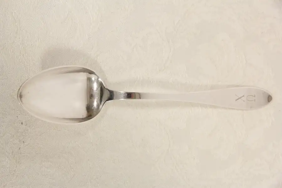 Main image of Chi Omega Sorority Sterling Silver Antique 1910 Serving Spoon