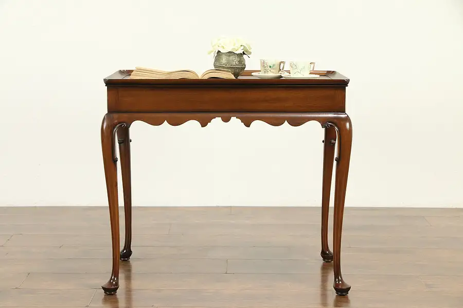 Main image of Kittinger Williamsburg Vintage Carved Mahogany Tea or Coffee Table