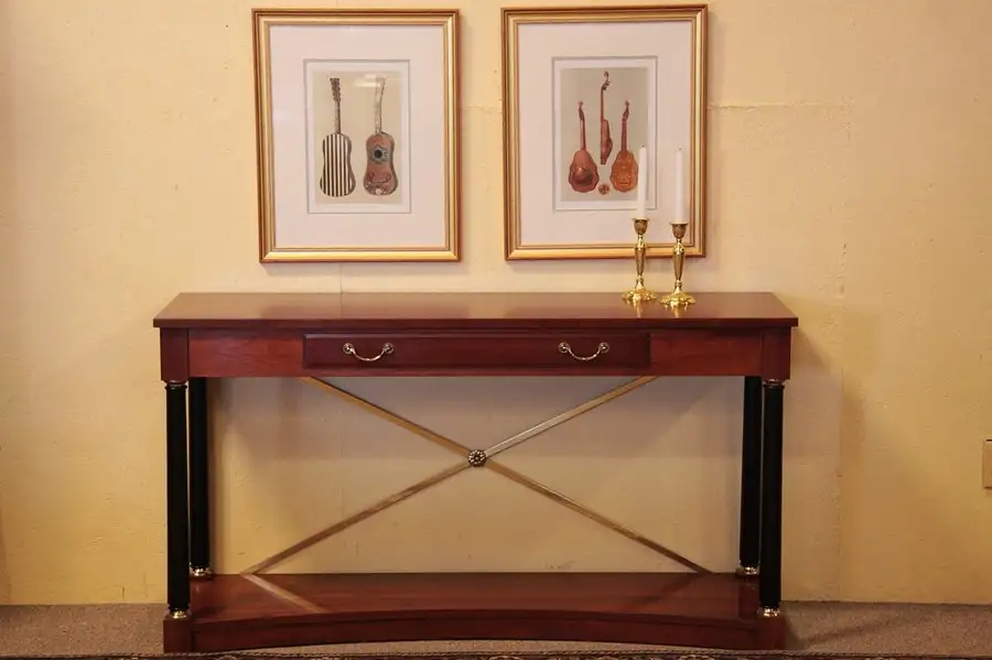 Main image of Ethan Allen Neoclassical Hall or Console Table