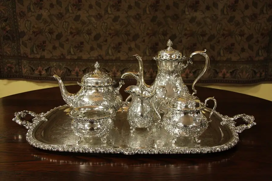 Main image of Wilcox 6 Pc. Silverplate Coffee & Tea Service, Tray