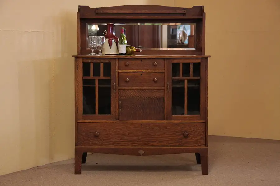 Main image of Arts & Crafts Mission Sideboard Buffet