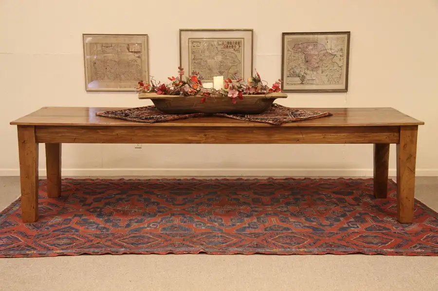 Main image of Country Pine Farmhouse 10' Harvest Table