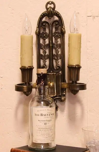 Main image of Art Deco Light Fixture Bronze Wall Sconce