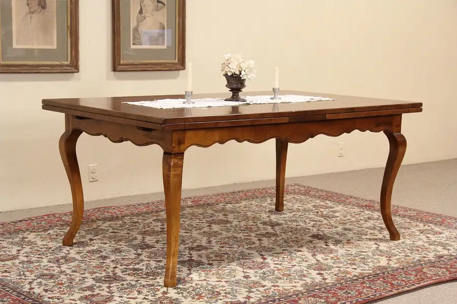 Main image of Milling Road by Baker Vintage Maple Dining Table, 2 Pull Out Leaves