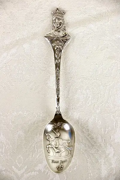 Main image of St. Louis Sterling Antique 1890 Silver Souvenir Spoon, Signed Mermod & Jaggard