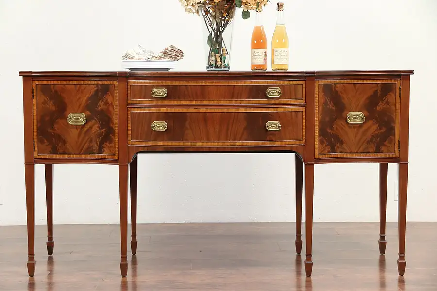 Main image of Hepplewhite Vintage Mahogany Sideboard, Buffet or Server, Berkey & Gay