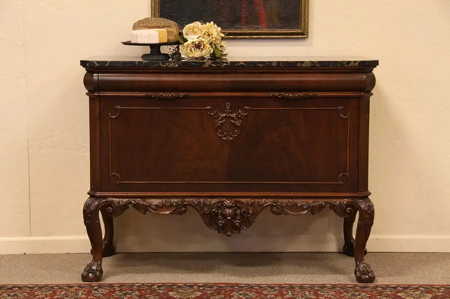 Main image of Georgian Chippendale Carved Hunt or Sideboard
