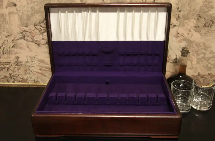 Main image of Art Deco 1930's Silver Chest, Jewelry Box