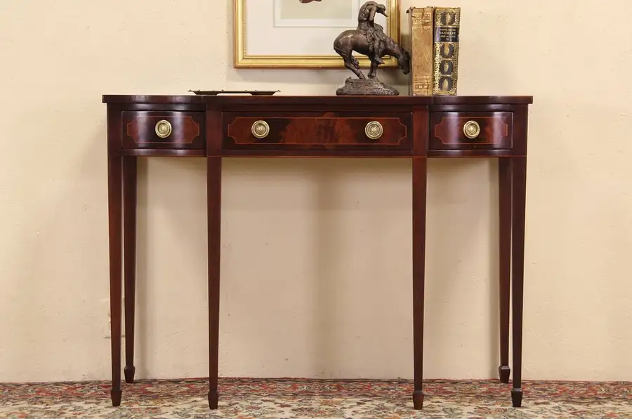 Main image of Berkey Signed Traditional 1950's Sideboard, Server or TV Console Table