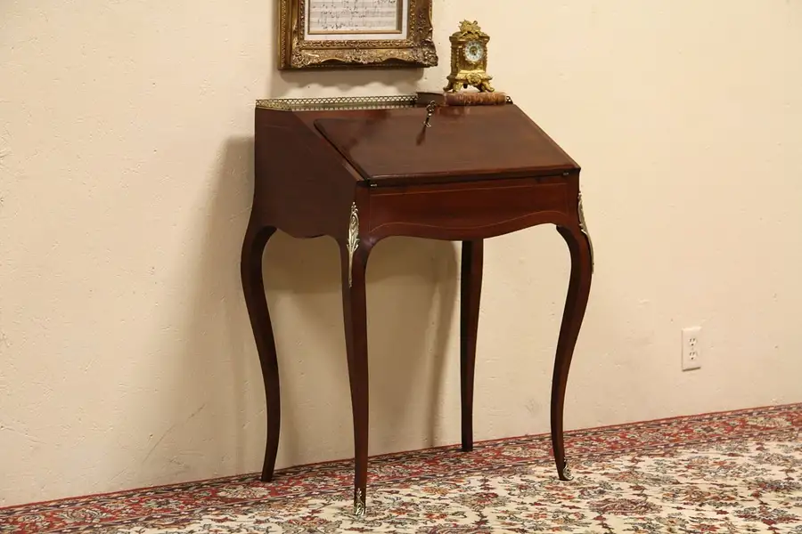 Main image of Lady's Antique 1900 French Secretary or Writing Desk