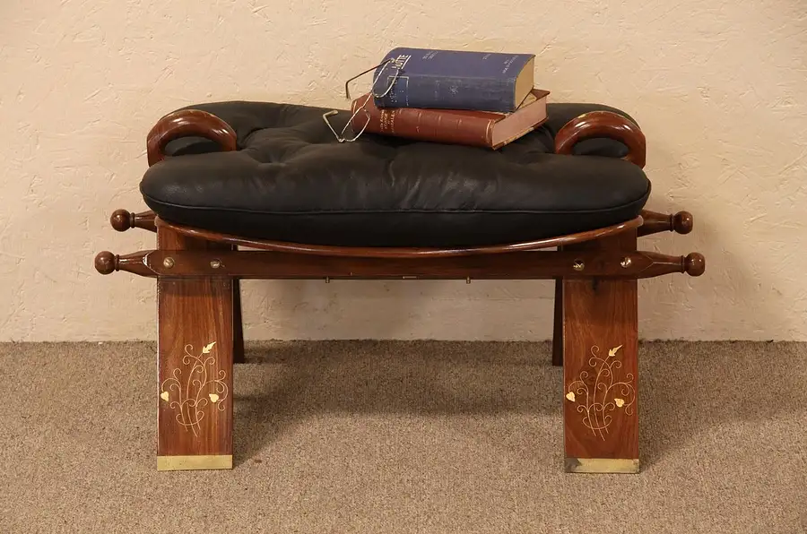 Main image of Leather Camel Saddle, Bench or Stool