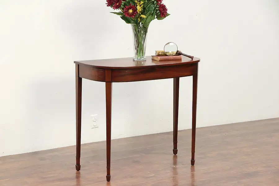 Main image of Hepplewhite 1790 Antique Mahogany Hall Console Table or Server