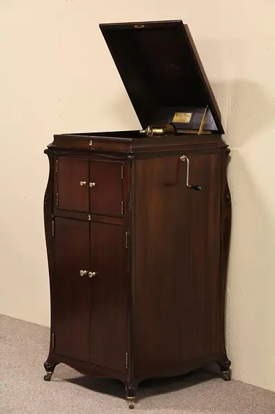 Main image of Victor Victrola Antique Record Player Phonograph