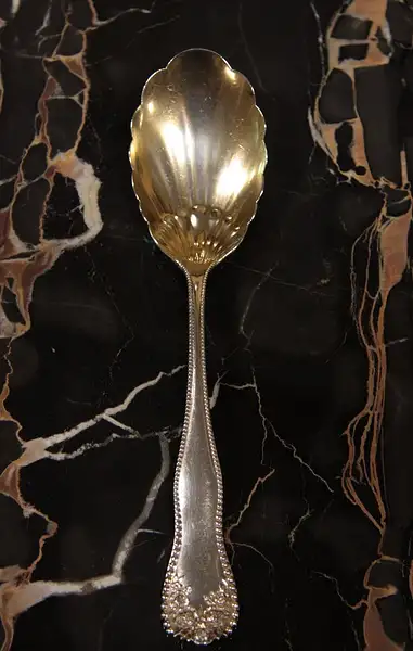 Main image of Victorian Sterling Silver Berry Serving Spoon