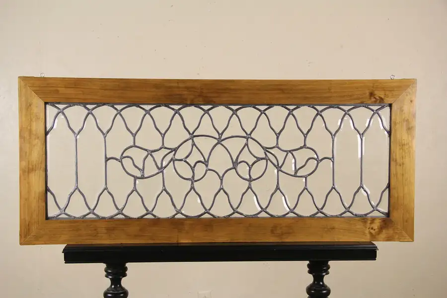 Main image of Leaded Beveled Glass Horizontal 1890's Antique Architectural Salvage Window