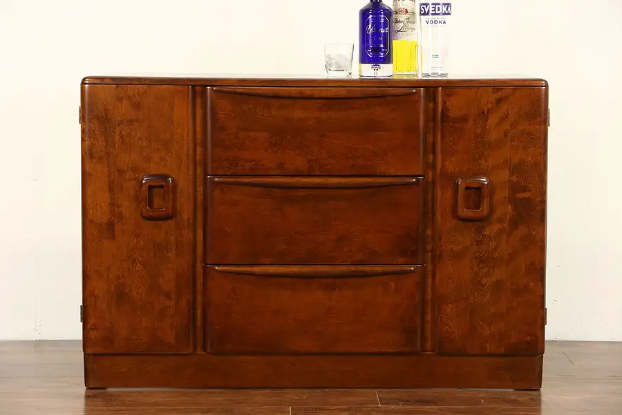 Main image of Heywood Wakefield Midcentury Modern 1953 Vintage Sideboard, Server, Console