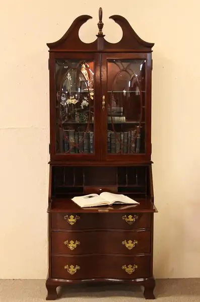 Main image of Drexel Cherry Secretary Desk & Bookcase